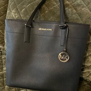 Michael Kors Black Leather Tote